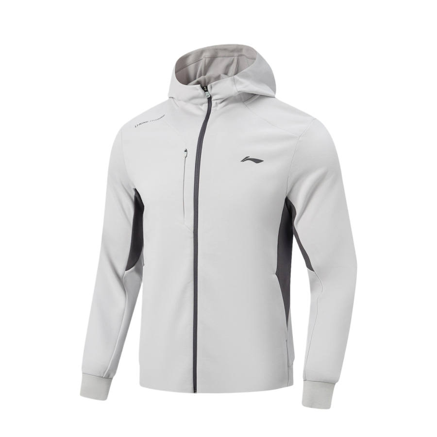 Li-Ning Li Ning Jackets Men's Calm Gray Hooded Non Detachable Moderate