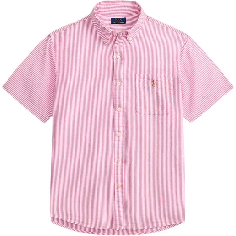 Polo Ralph Lauren Shirts Men's Pink Lapel Moderate Other