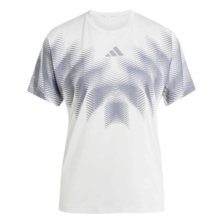 Adidas Adidas Running T Shirts Unisex Gray/Gray Crew Neck Moderate
