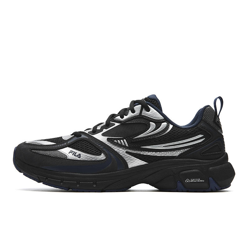 FILA INTERUN 2 Chunky Sneakers Men's Low Top Black/Dark Navy Blue