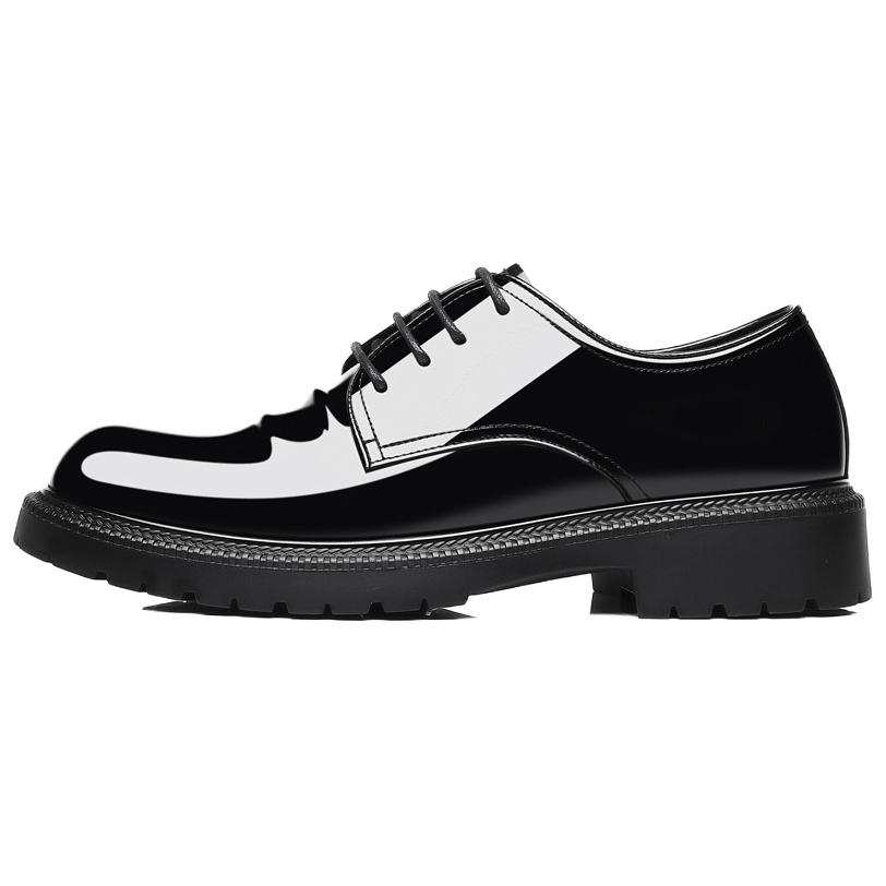 KJ Dress Shoes Men's Low Top Black