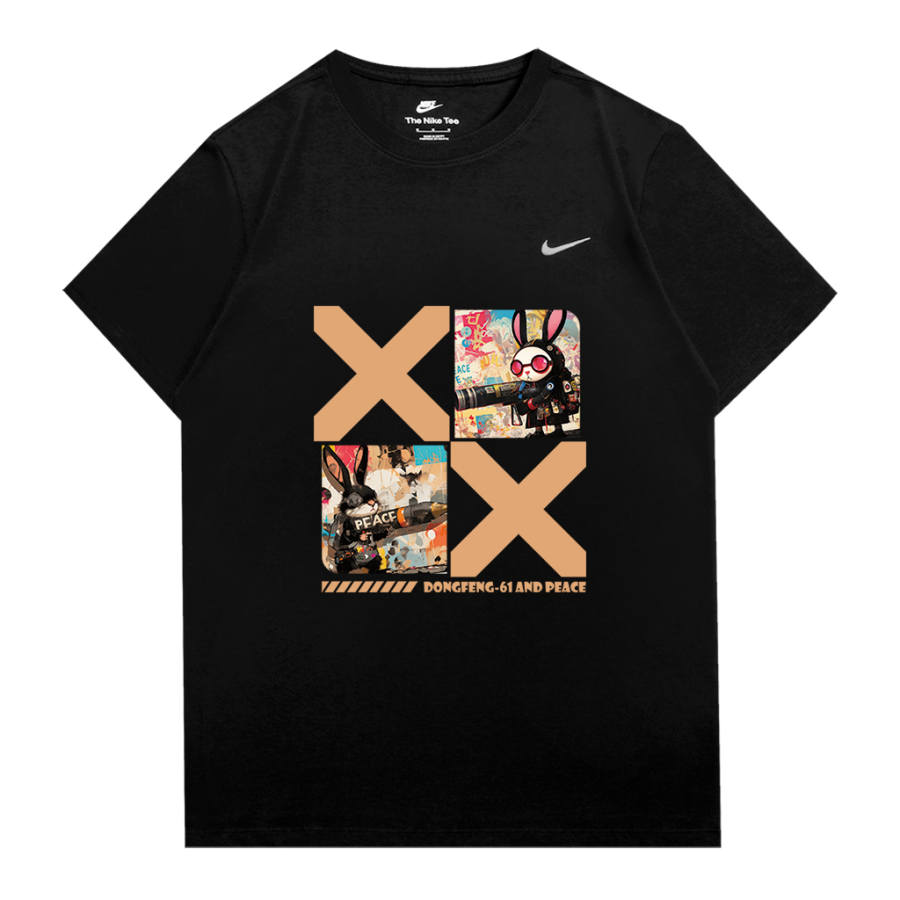 Nike Nike Sportswear T Shirts Unisex Black Crew Neck Moderate