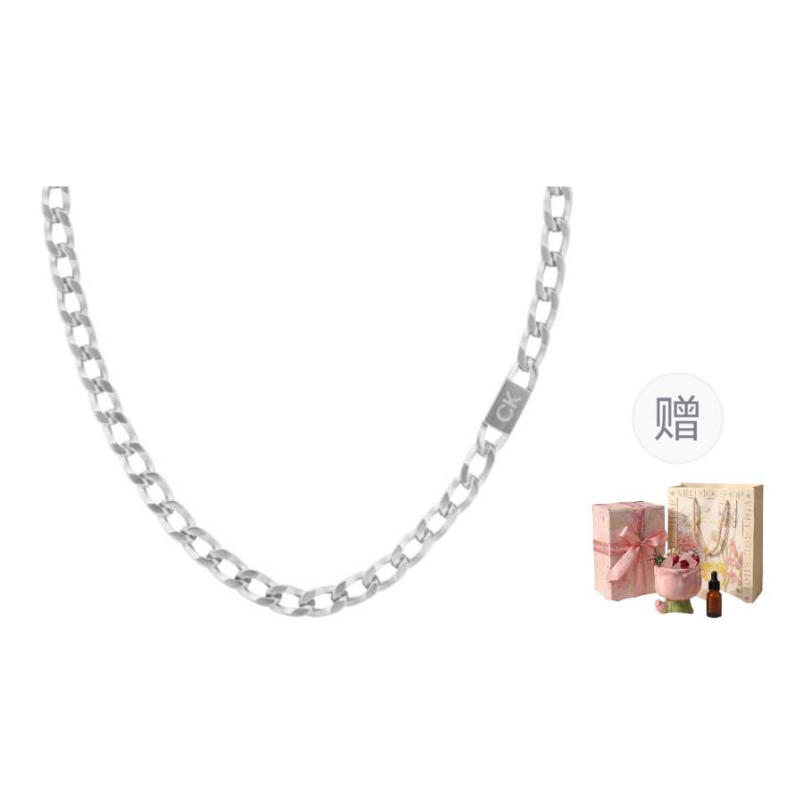 CALVIN KLEIN Stainless Steel Instagram Style, Niche, Fashion, Luxury, Premium Aesthetic Versatile, Trendy, Necklace
