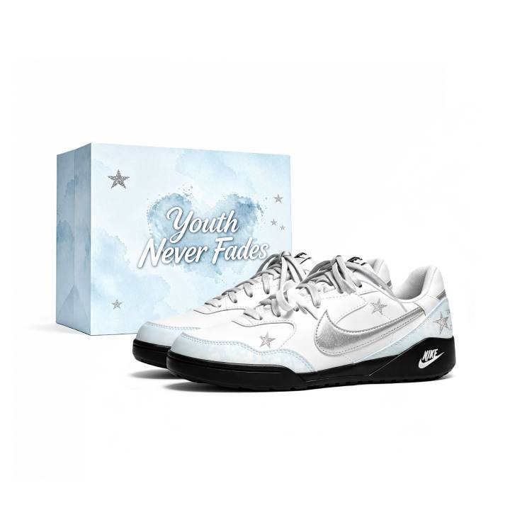 Nike Nike Terra Manta Skateboard Shoes Unisex Low Top White/Silver/Blue