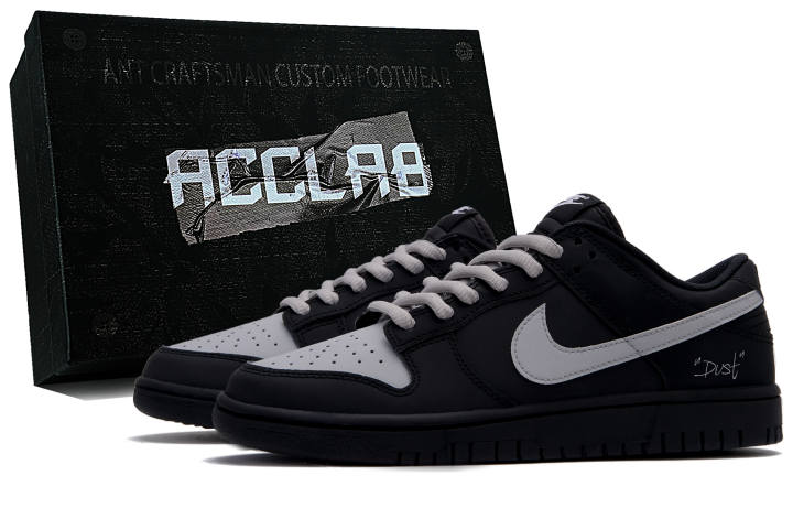 Nike Nike Dunk Skateboard Shoes Unisex Low Top Black/Gray