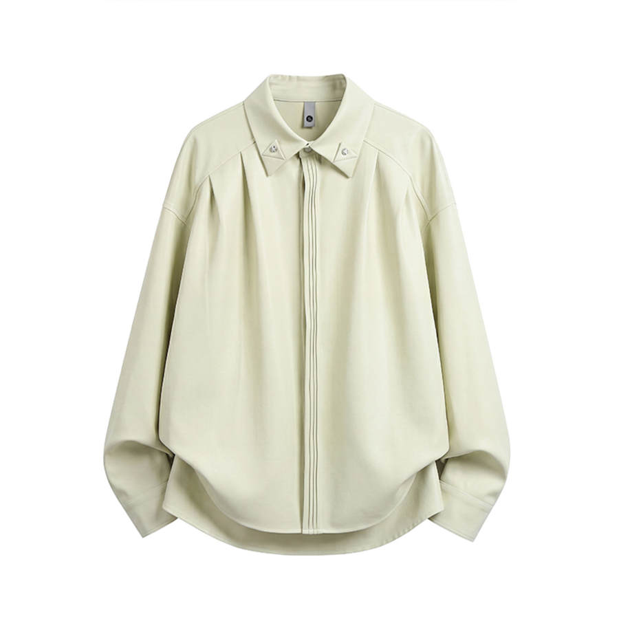 GWAF Shirts Men's Lapel Moderate Straight Fit