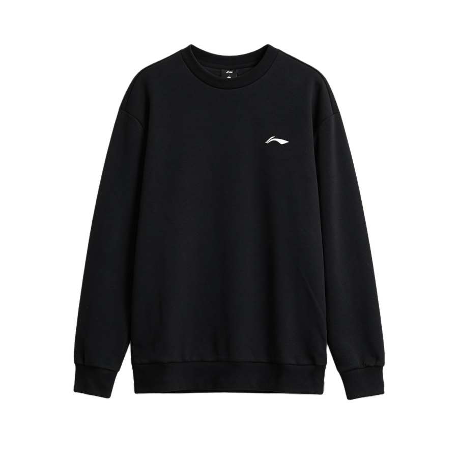 Li-Ning Li Ning Sweatshirts Men's Black Crew Neck Thickened Regular