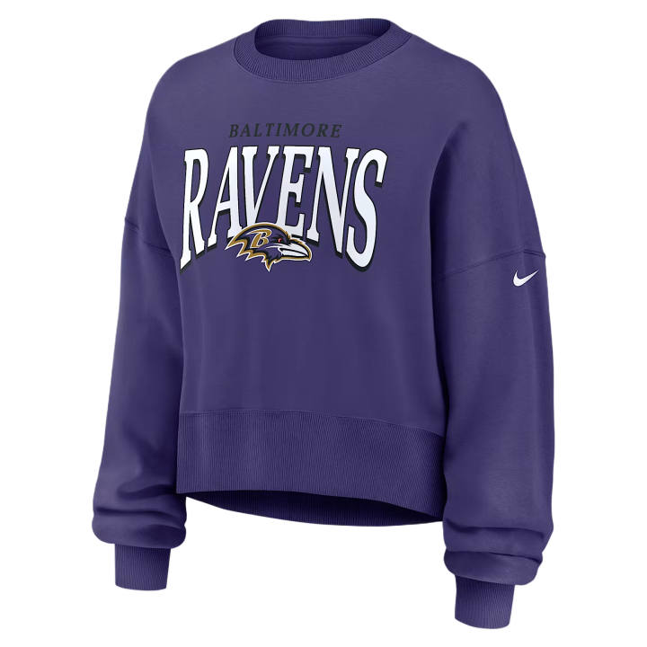 Nike Nike NFL Sweatshirts Women's Purple Crew Neck Moderate