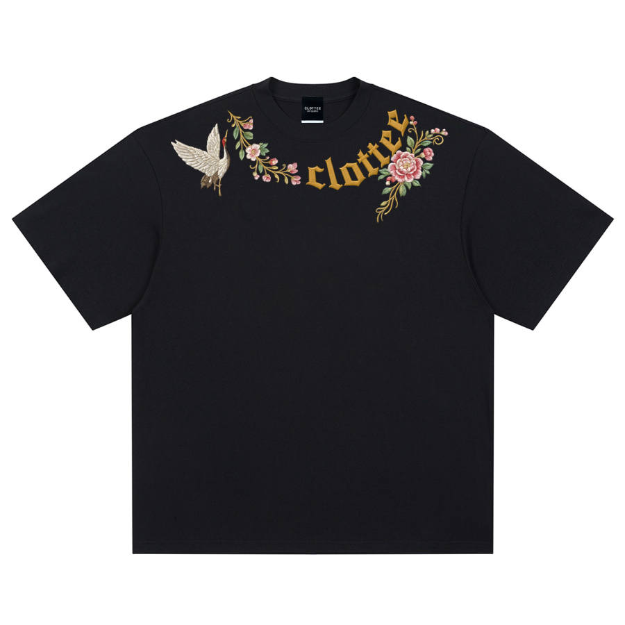 CLOT T Shirts Men's Crew Neck Moderate Straight Fit