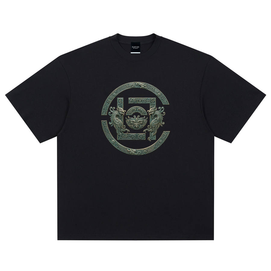 CLOT T Shirts Men's Crew Neck Moderate Straight Fit