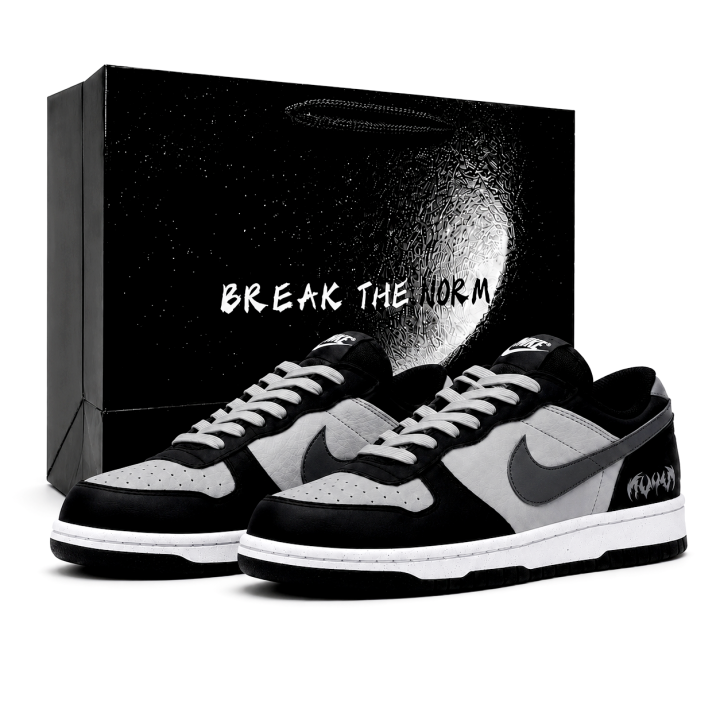Nike Nike Big Skateboard Shoes Men's Low Top Gray