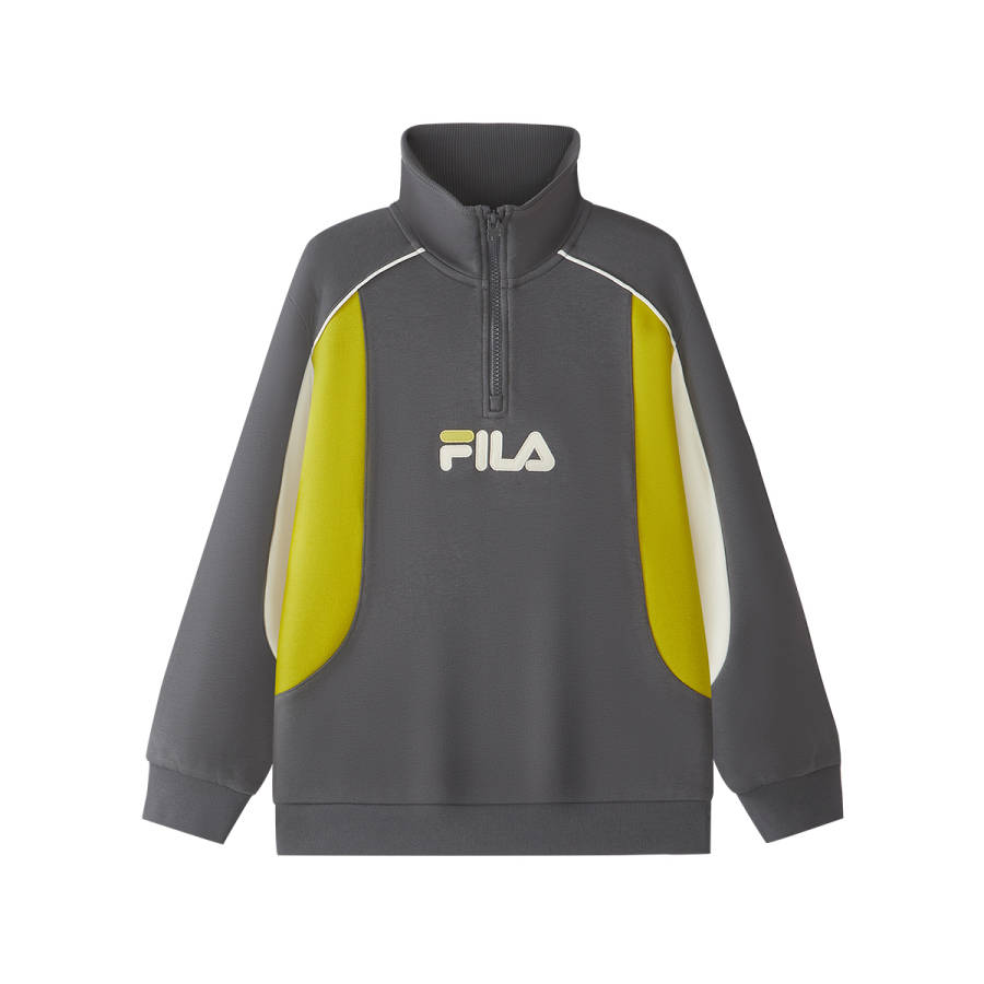 FILA KIDS Sweatshirts Lapel Moderate Stretch