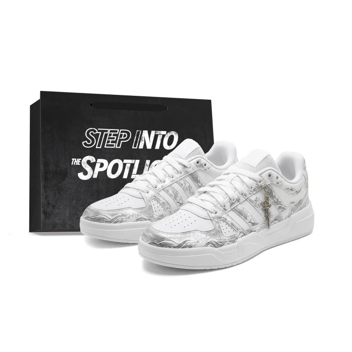 Adidas Adidas LITE BALLER Skateboard Shoes Unisex Low Top Silver