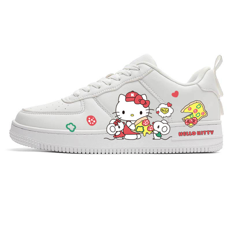 Sanrio Skateboard Shoes Unisex Low Top White Red Yellow