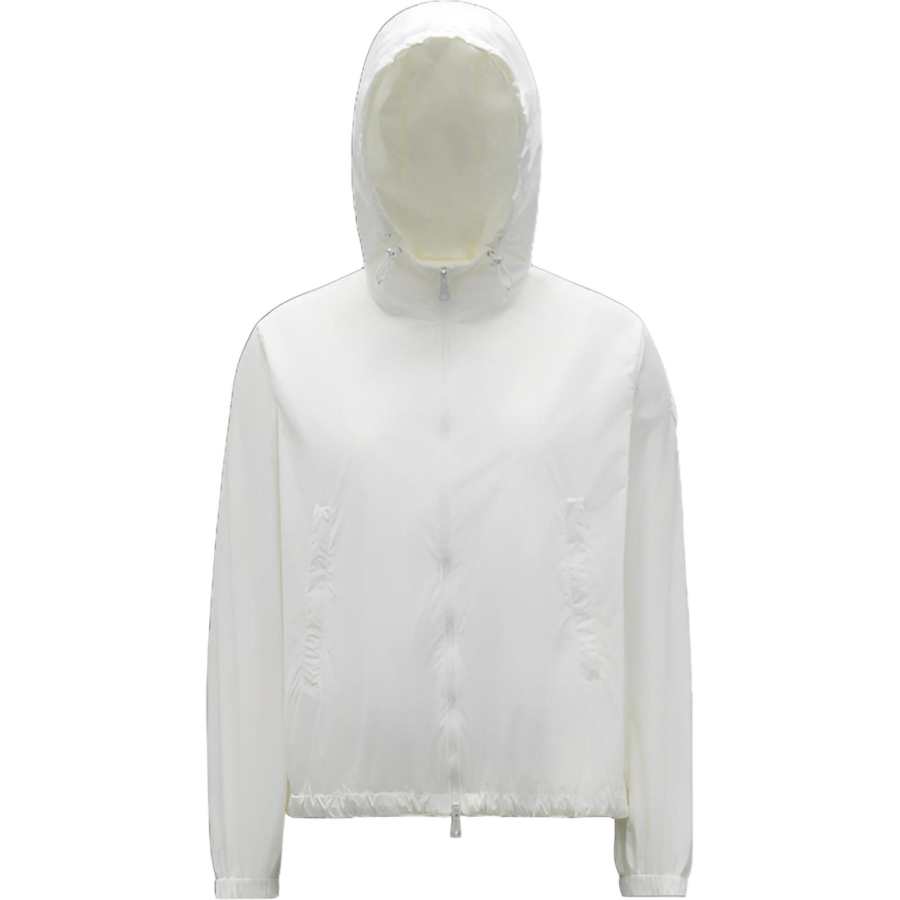 Moncler SS22 Jackets Women's White Hooded Non Detachable Moderate