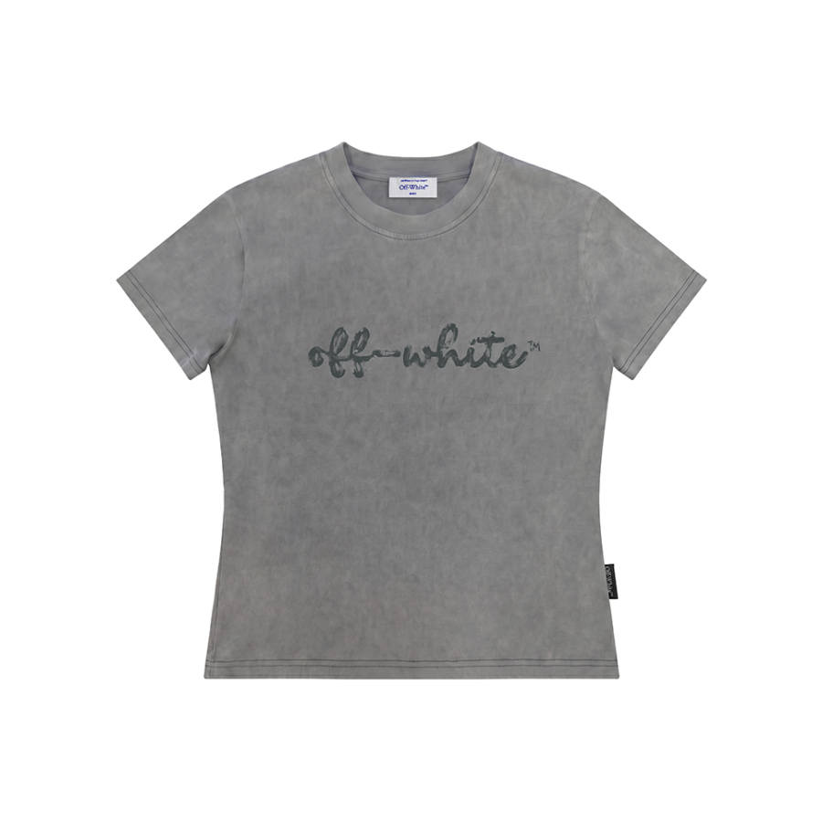OFF-WHITE OFF WHITE T Shirts Women's Crew Neck Moderate Nipped In Waist
