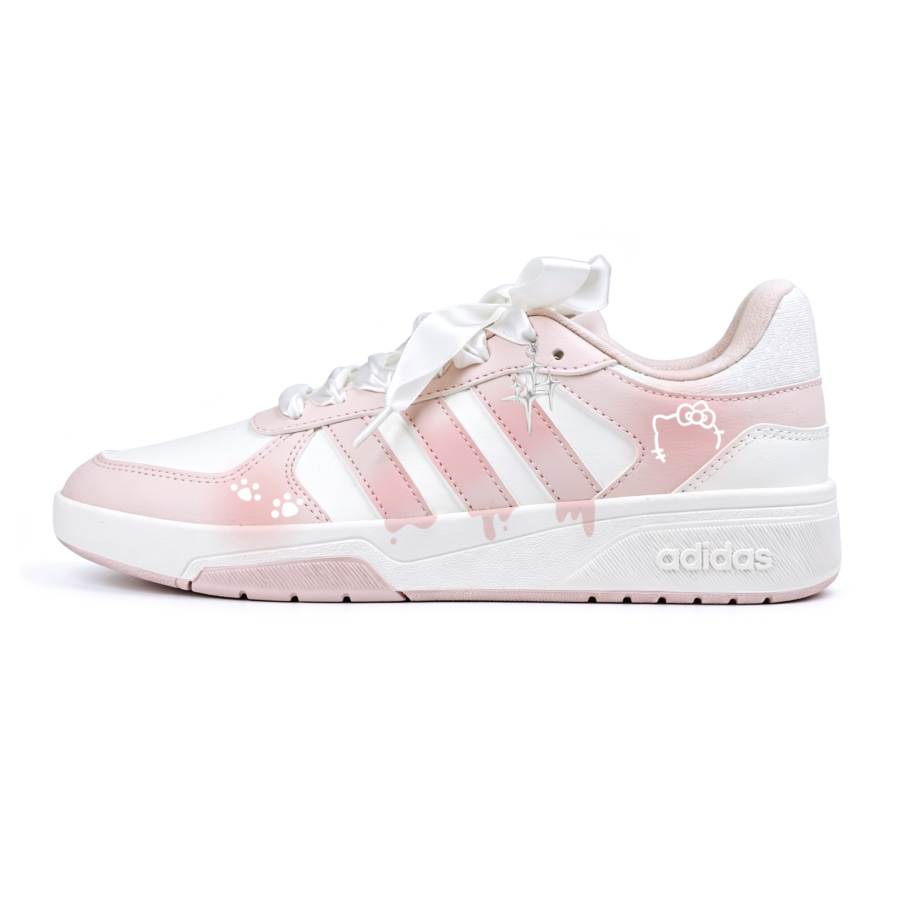 Adidas Adidas COURTBEAT Skateboard Shoes Women's Low Top White/Pink