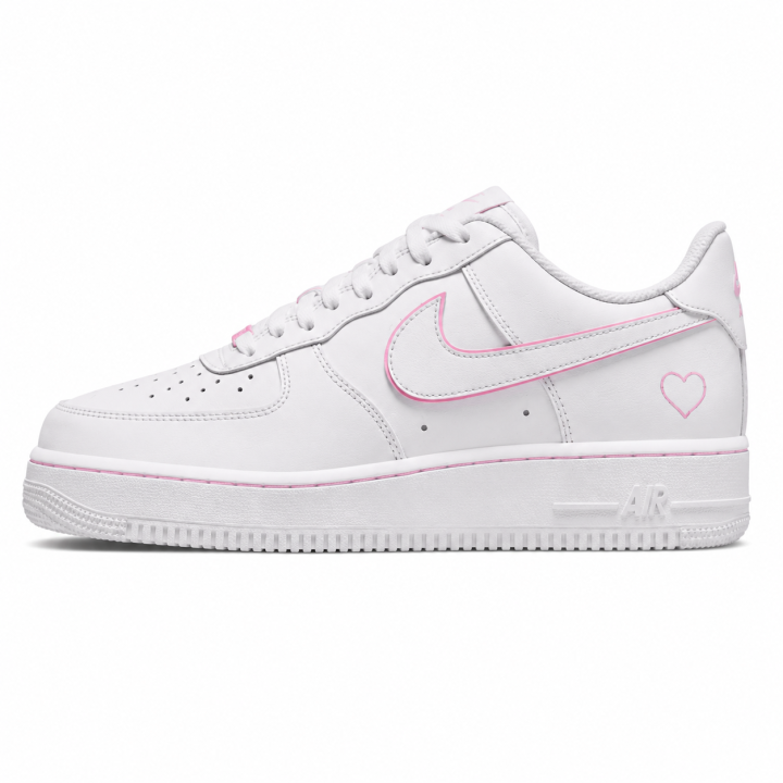Nike Nike Air Force 1 Skateboard Shoes Women's Low Top White Pink Patchwork
