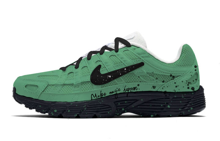 Nike Nike P 6000 Running Shoes Unisex Low Top Green/Black