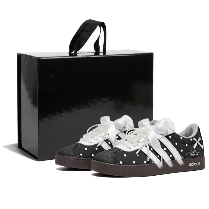 Adidas Adidas VL COURT 2.0 German Army Trainers Unisex Low Top Black Silver