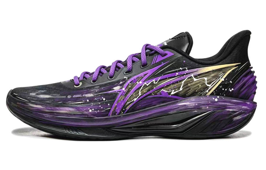 Li-Ning Li Ning Light Speed 4 Basketball Shoes Men's Low Top Black/Purple
