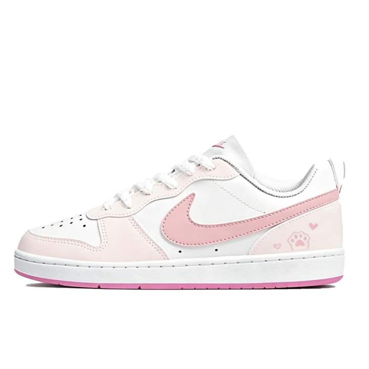Nike Nike Court Borough Skateboard Shoes Women's Low Top White Pink