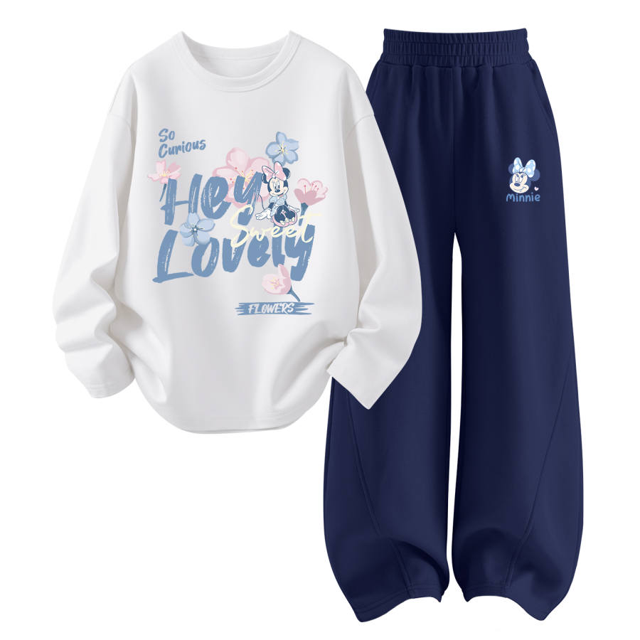 Disney Kids Casual Sportswear Crew Neck Thin Stretch Breathable