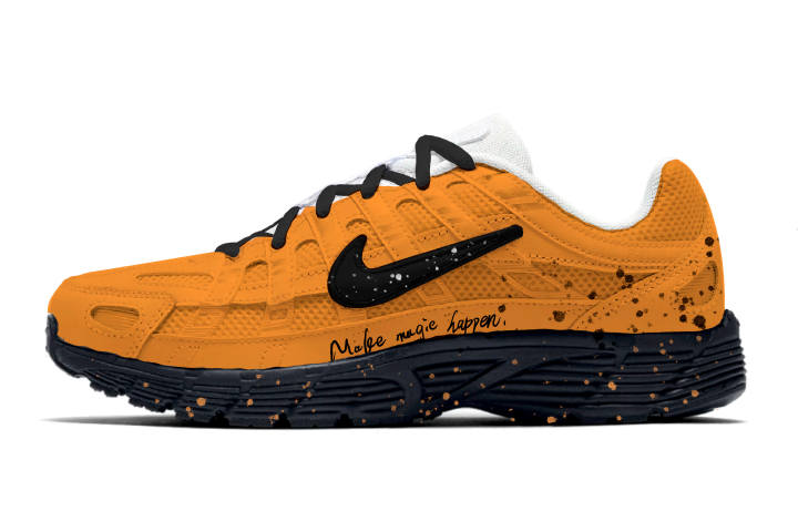 Nike Nike P 6000 Running Shoes Unisex Low Top Orange/Black