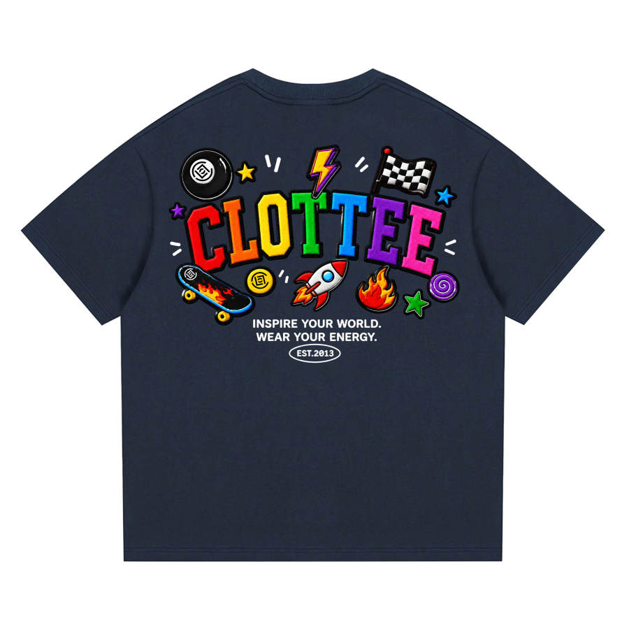 CLOT T Shirts Men's Crew Neck Moderate Straight Fit