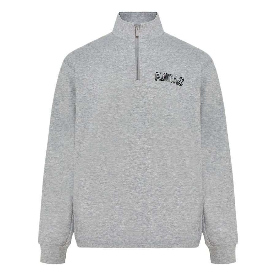 Adidas Adidas Sweatshirts Men's Medium Heather Gray Stand Collar Moderate