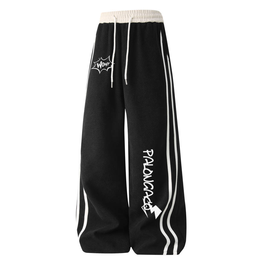 PAL ONGACO Casual Pants Unisex Moderate Wide Leg Pants