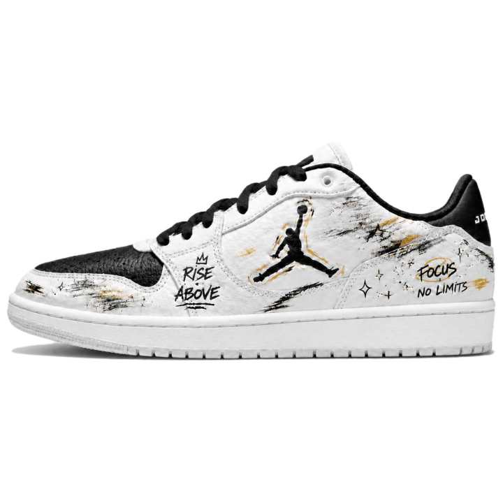 Jordan Jordan COURT CONNECT Skateboard Shoes Men's Low Top White Black Gold Graffiti Colorway