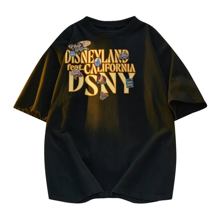 Disney T Shirts Unisex Crew Neck Moderate Straight Fit
