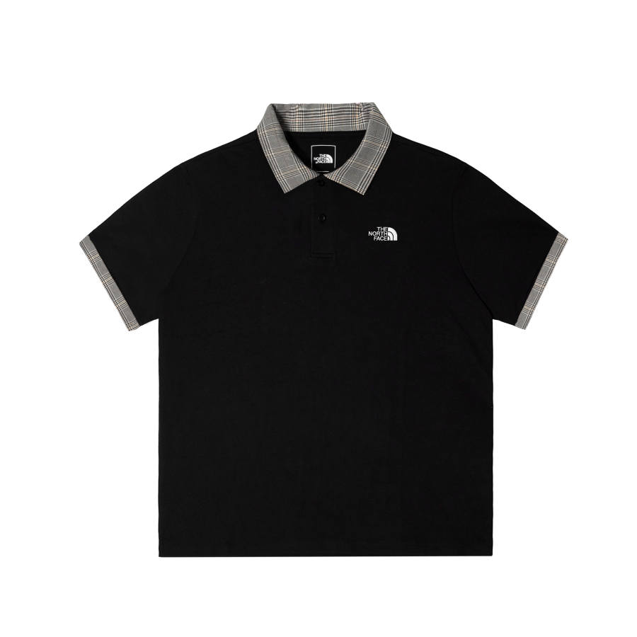THE NORTH FACE Polo Shirts Men's Cosmic Black Lapel Moderate