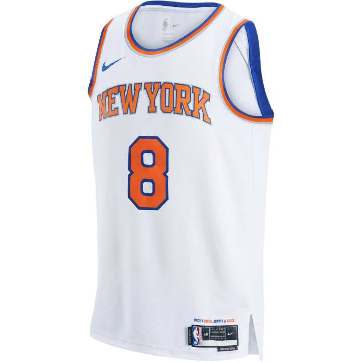 Nike Nike New York Knicks Basketball Jerseys Men's White Crew Neck Moderate