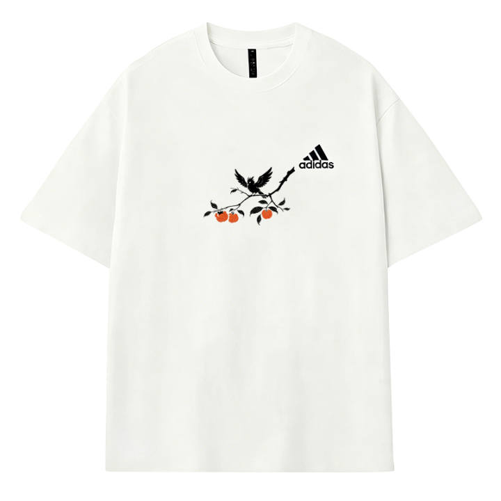 Adidas Adidas MUST HAVES T Shirts Men's Ecru Crew Neck Thin