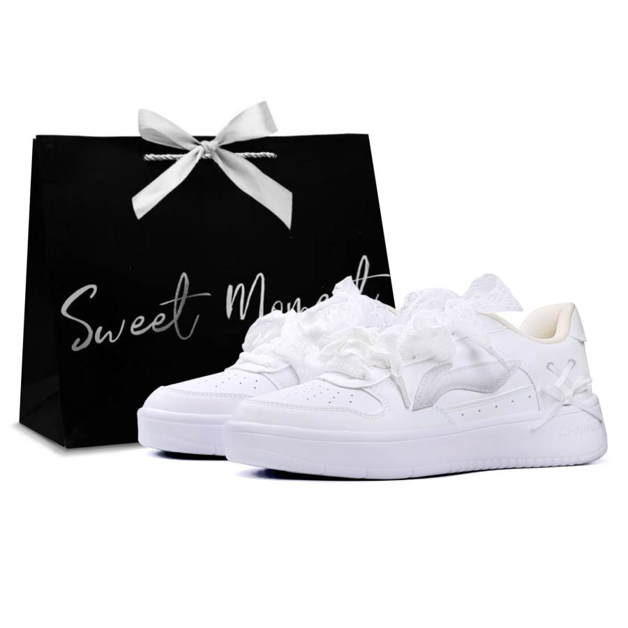 Li-Ning Li Ning Floating Boat Skateboard Shoes Women's Low Top Silver/White