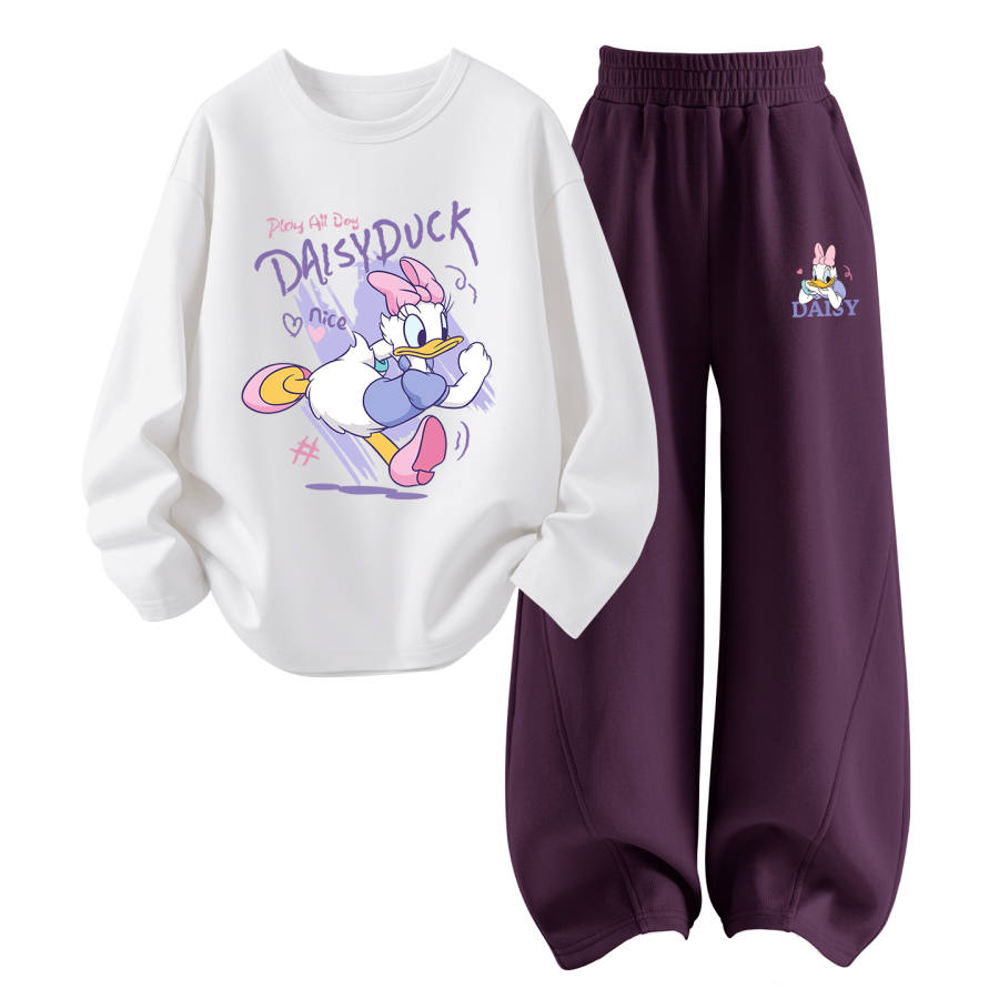 Disney Kids Casual Sportswear Crew Neck Thin Stretch Breathable