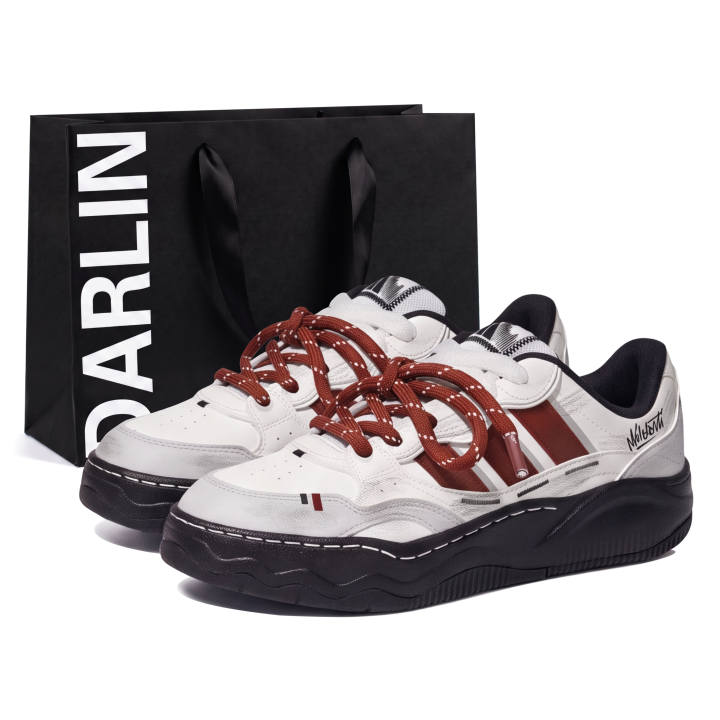 Adidas Adidas LITE SHUFFLE Skateboard Shoes Unisex Low Top Red/Beige/Black