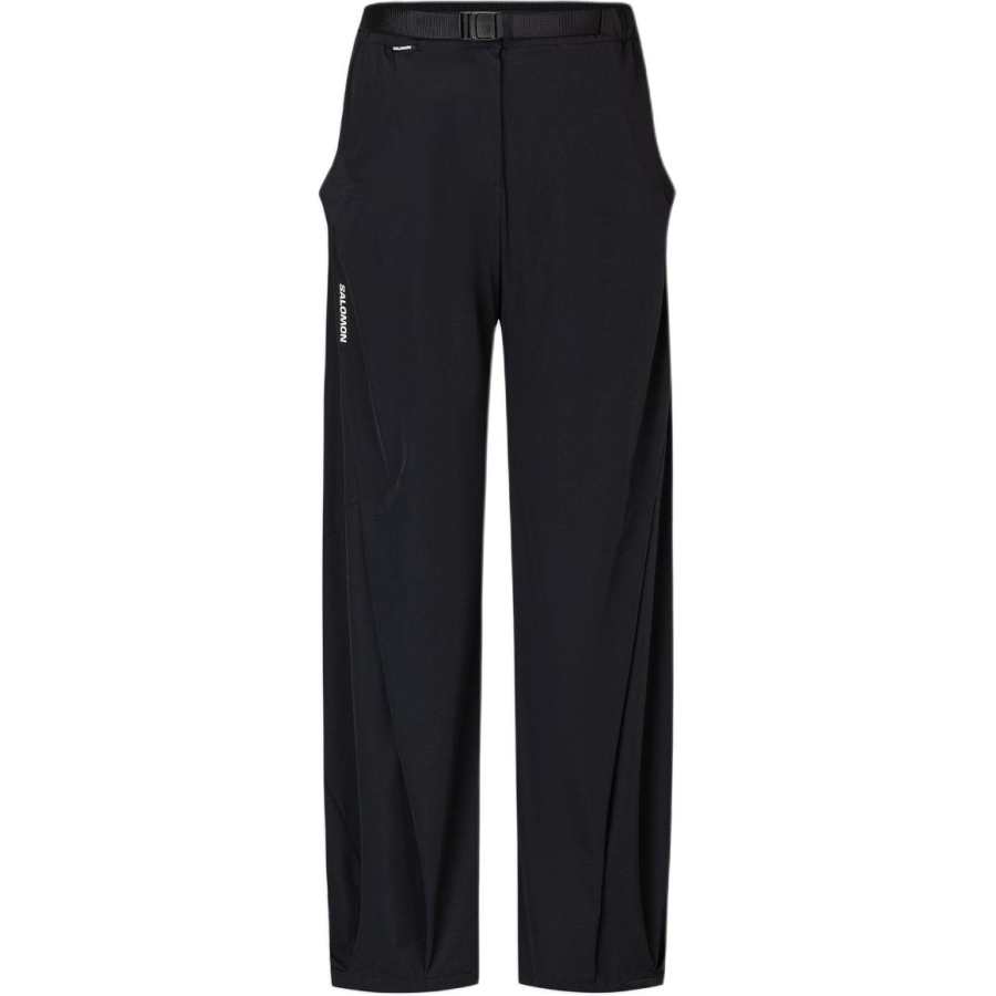 SALOMON Casual Pants Women's Pitch Black Moderate Straight Fit Pants