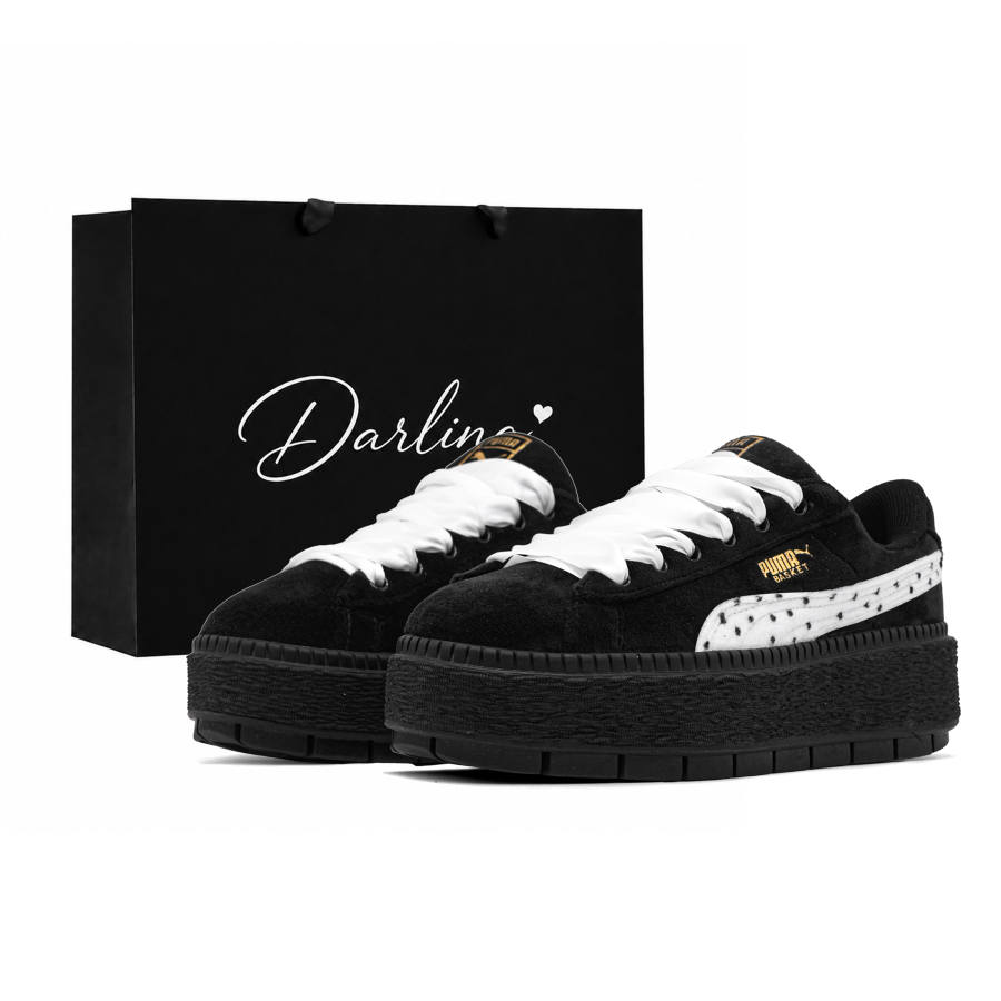 PUMA Platform Trace Skateboard Shoes Women's Low Top Black