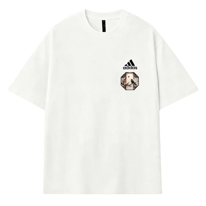 Adidas Adidas MUST HAVES T Shirts Men's Ecru Crew Neck Thin