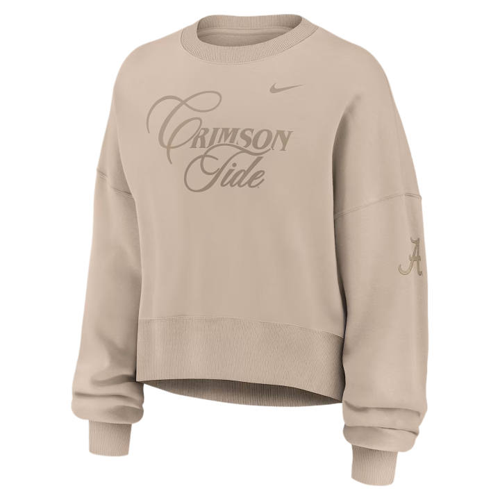 Nike Nike Sweatshirts Women's Tan/Beige Crew Neck Moderate