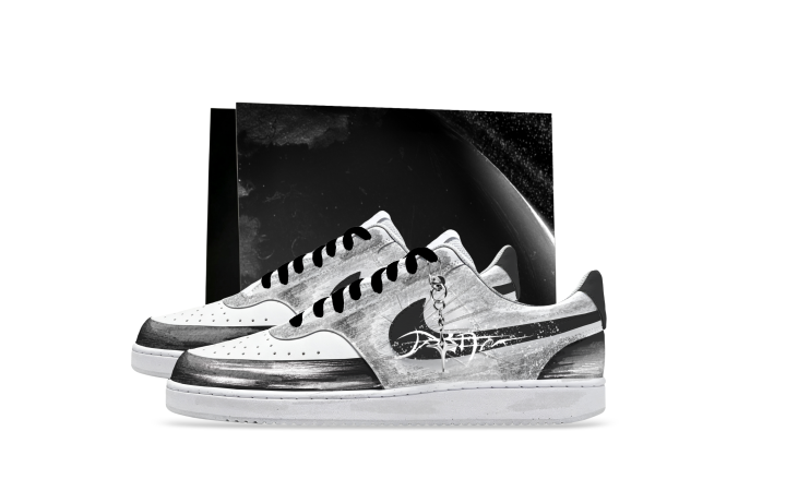 Nike Nike Court Vision Skateboard Shoes Men's Low Top White/Black