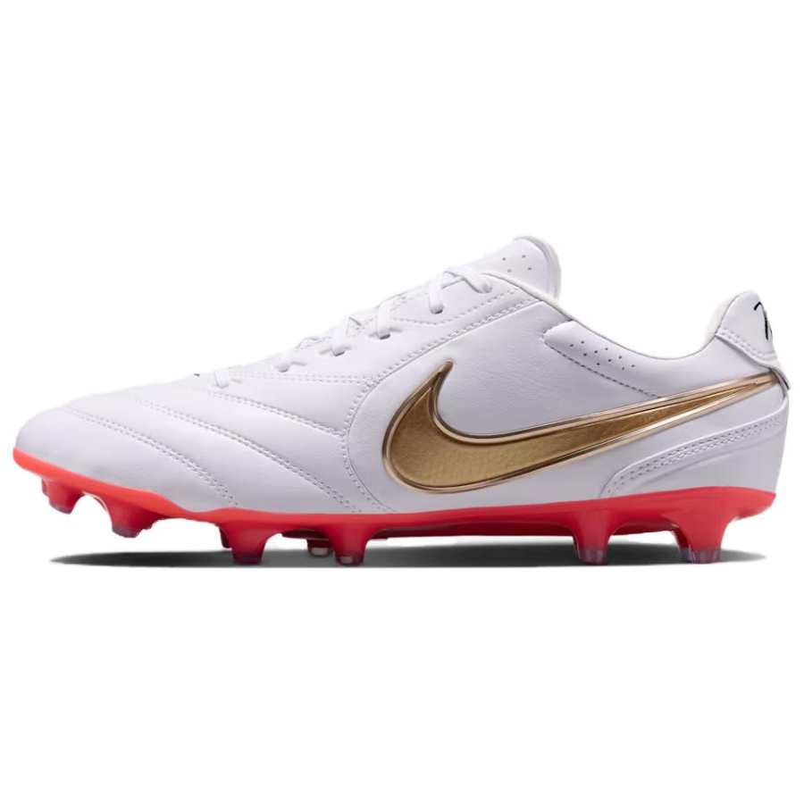 Nike Nike Tiempo Ligera Soccer Shoes Unisex Low Top White/Bright Red