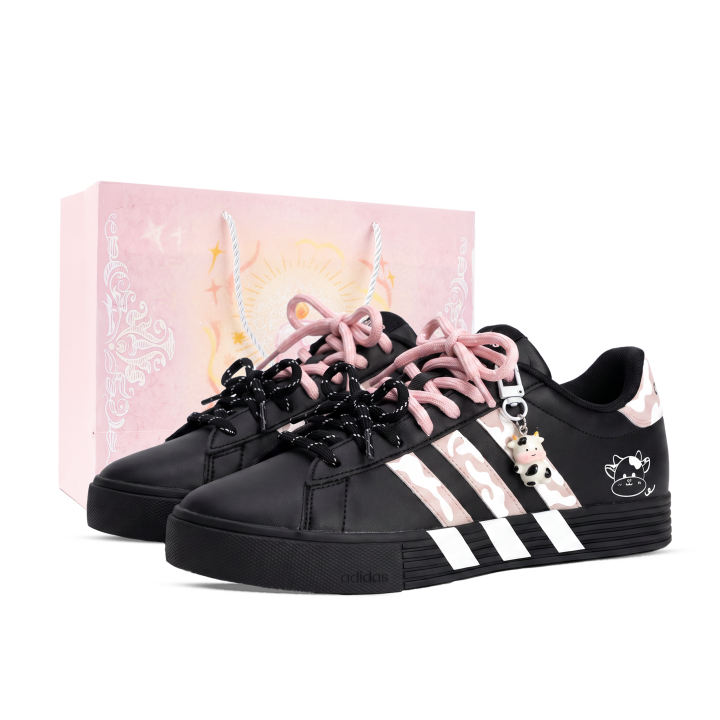Adidas Adidas Daily 4.0 Skateboard Shoes Unisex Low Top Black/Pink