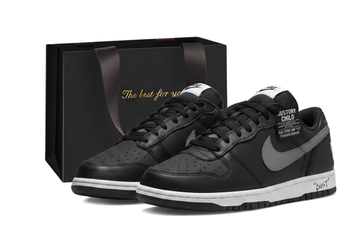 Nike Nike Dunk Skateboard Shoes Unisex Low Top Black Gray