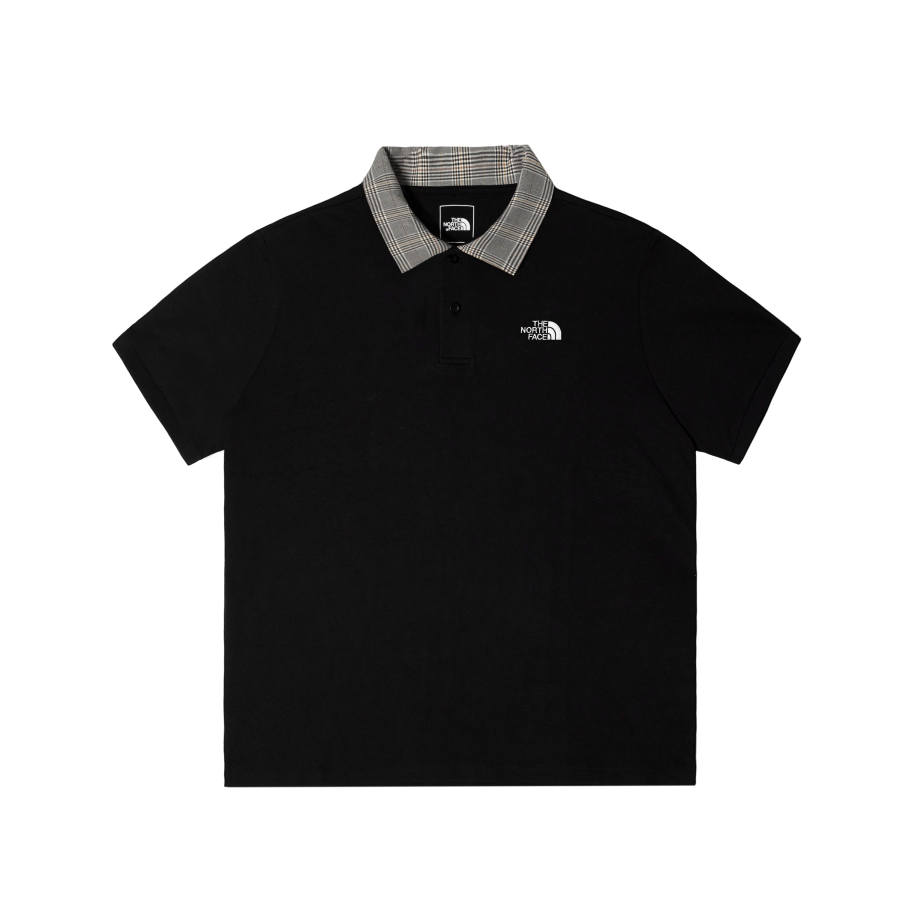 THE NORTH FACE Polo Shirts Men's Cosmic Black Lapel Moderate