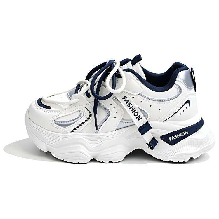 JBBCN Casual Shoes Women's Low Top White Blue/White Red