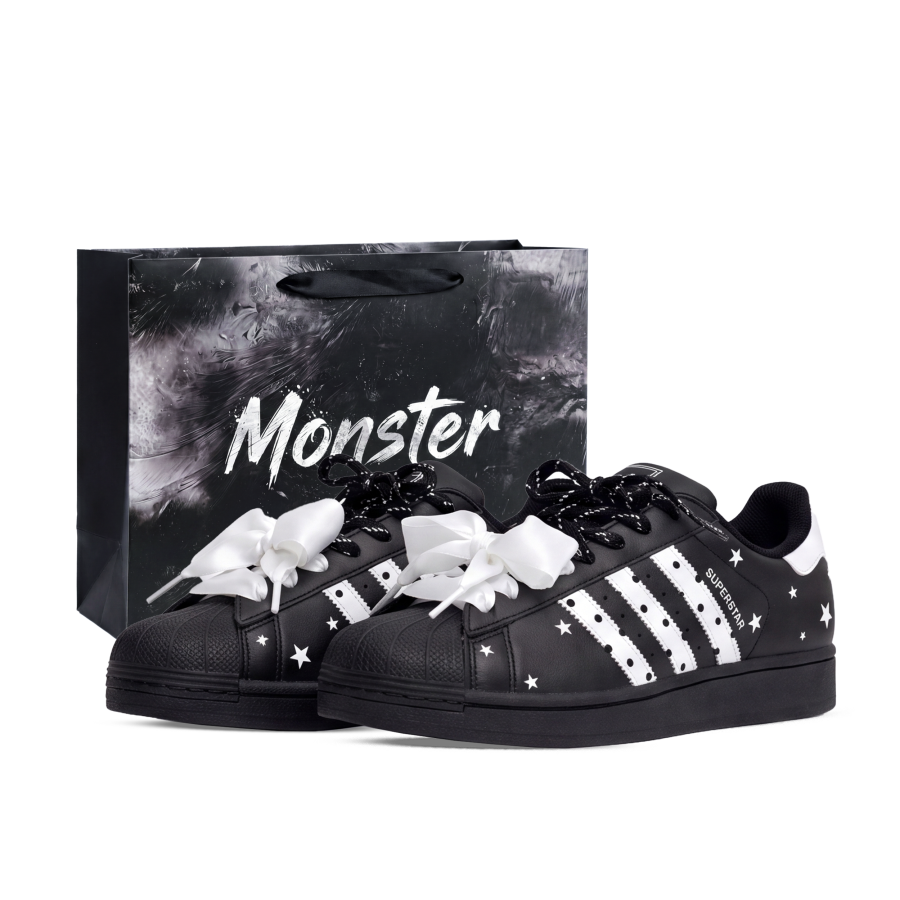 Adidas Originals SUPERSTAR Skateboard Shoes Unisex Low Top Black/White